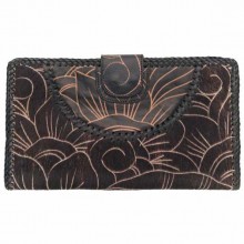 NAOMI LEVI - FUNKY FUR Purse - large clutch, 
colour BLACK
