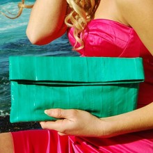 NAOMI LEVI  - LARGE FOLD CLUTCH 
colour APPLE