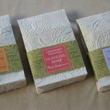 THURLBY natural olive oil soap, choice of three fragrances