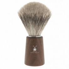 Muhle Shaving Basic H24 shaving brush, fine best badger hair, handle Acacia wood