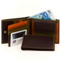 MYWALIT 136-72, men's wallet, transparent ID compartment, magnifier with BriteLite, colour SAFARI/MULTI