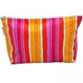 ANNABEL TRENDS -  Large Cosmetic Bag - PINK STRIPE