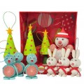 ORIGAMI HOUSE - Christmas Tree Decoration Set - Handmade from corrugated paper