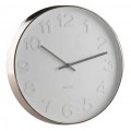 KARLSSON WALL CLOCK MR WHITE - white - (Ø 37.5 x 6 cm)