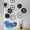 BLIK WALL DECALS, Motive Eames Circles, Colour MIDNIGHT