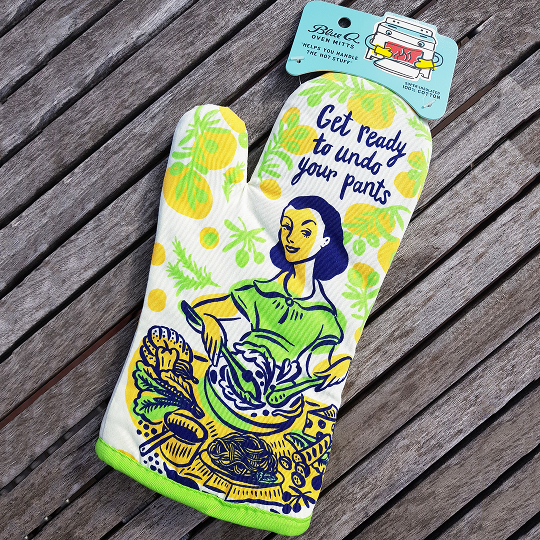  Get Ready to Undo Your Pants Oven Mitt by Blue Q | The Design Gift Shop