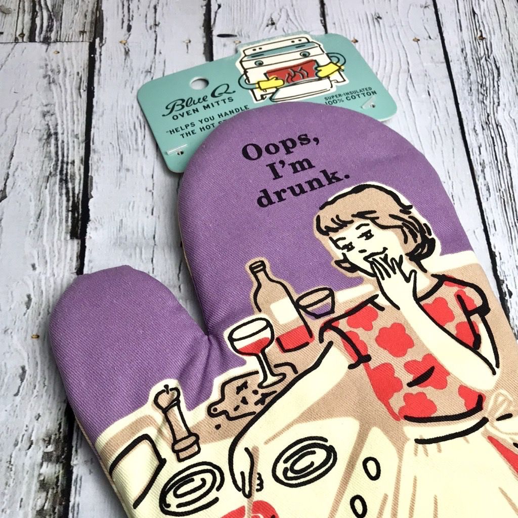 Oops, I'm Drunk Oven Mitt by Blue Q | The Design Gift Shop